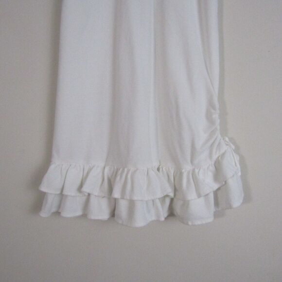 Ralph Lauren Girls Polo Dress 12/14 White Ruffles Preppy Old Money Pony Academia - Picture 3 of 13